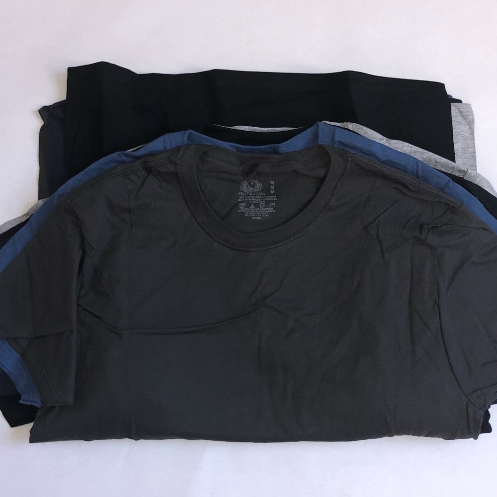 Fruit of the Loom Men’s Plain T-Shirts Pack of 6 Medium